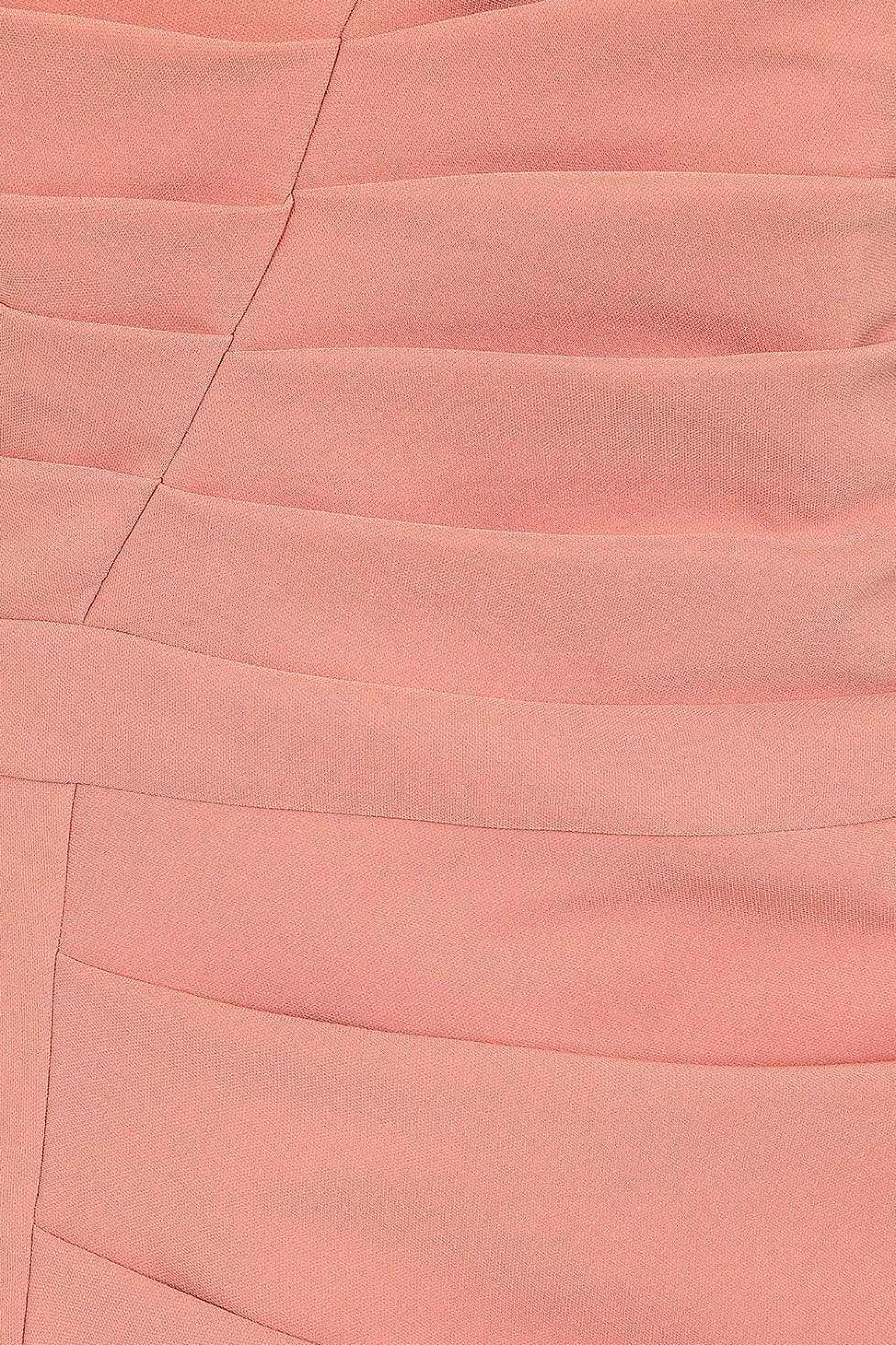 Lavish Alice Wedding Guest<Hailey Pleated Bardot Midi Dress In Coral