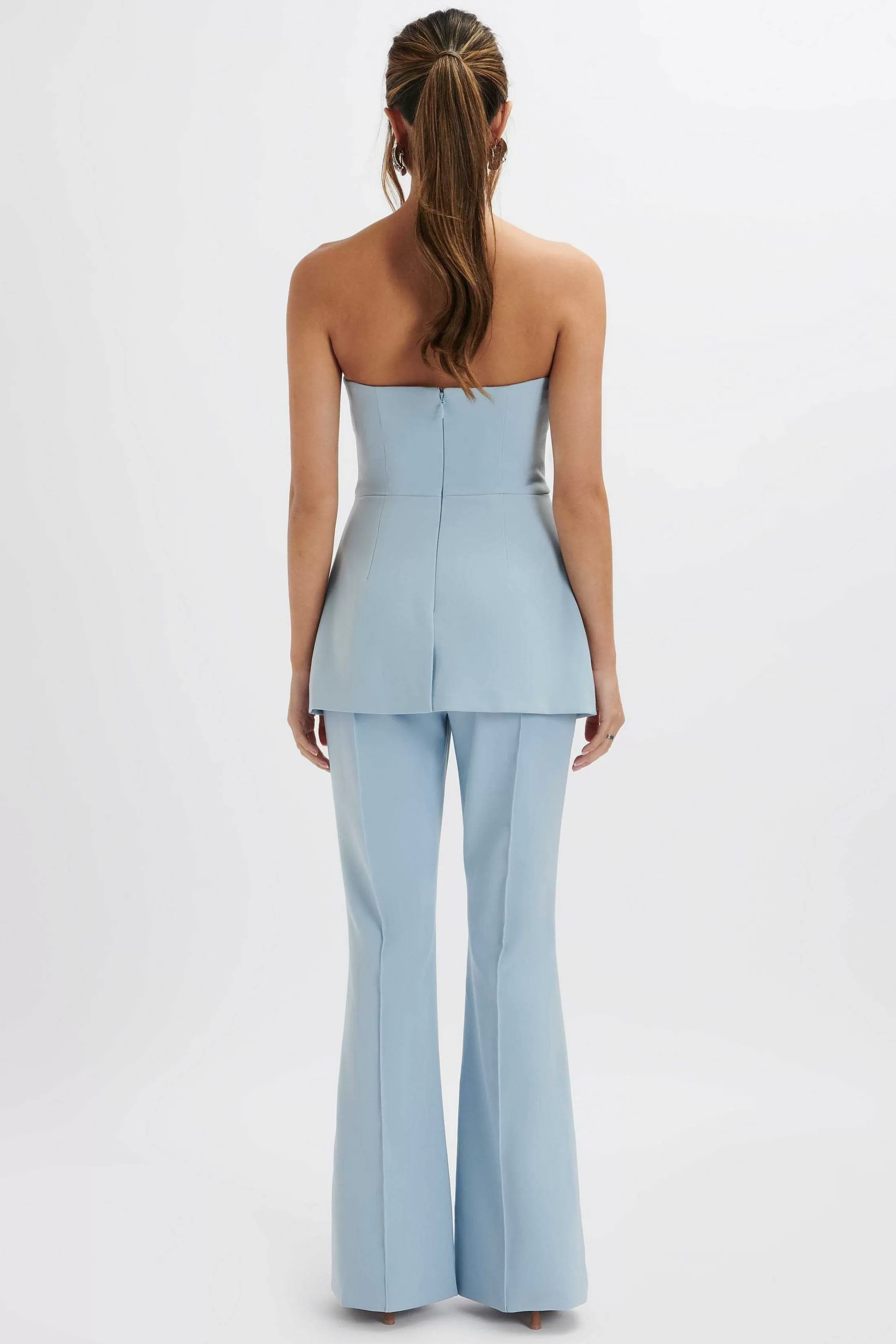 Lavish Alice Jumpsuits & Playsuits<Macie Bandeau Tailored Jumpsuit In Cornflower Blue